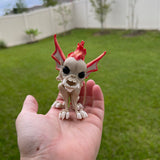 Hellhound Chihuahua Dog Articulated 3D Printed Desk Horror Goth Decor Fidget Creepy Cute-Create Fantasy Crafts