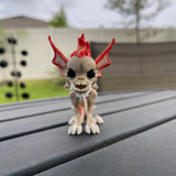 Hellhound Chihuahua Dog Articulated 3D Printed Desk Horror Goth Decor Fidget Creepy Cute-Create Fantasy Crafts