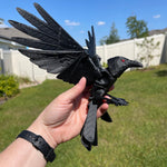 Raven 3D Print Customizable You Choose Color Stand Alone or with Skull to stand on-Create Fantasy Crafts
