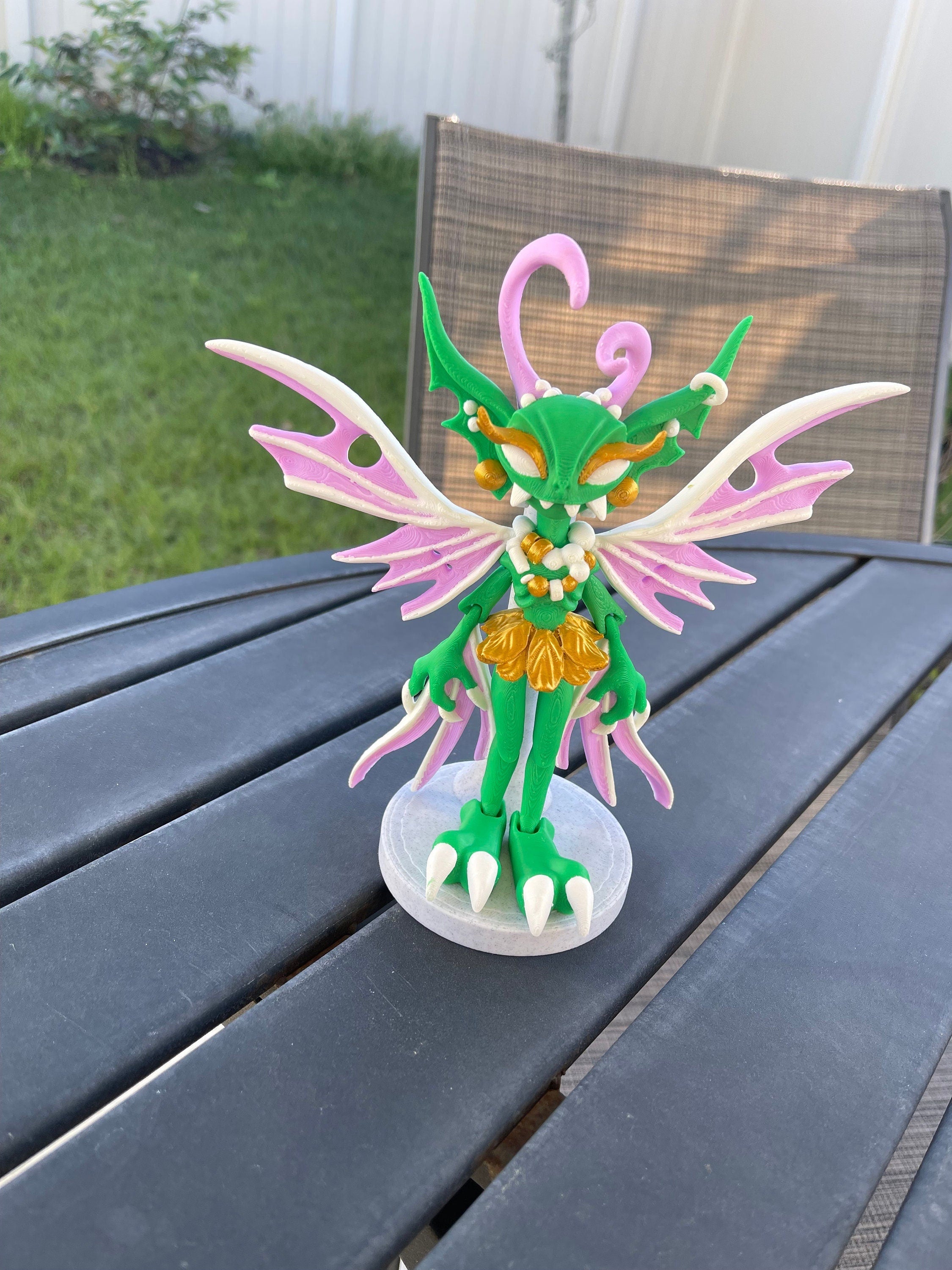 Creepy Fairy Articulated 3D Printed Desk Decor Horror Goth Fidget Creepy Cute-Create Fantasy Crafts