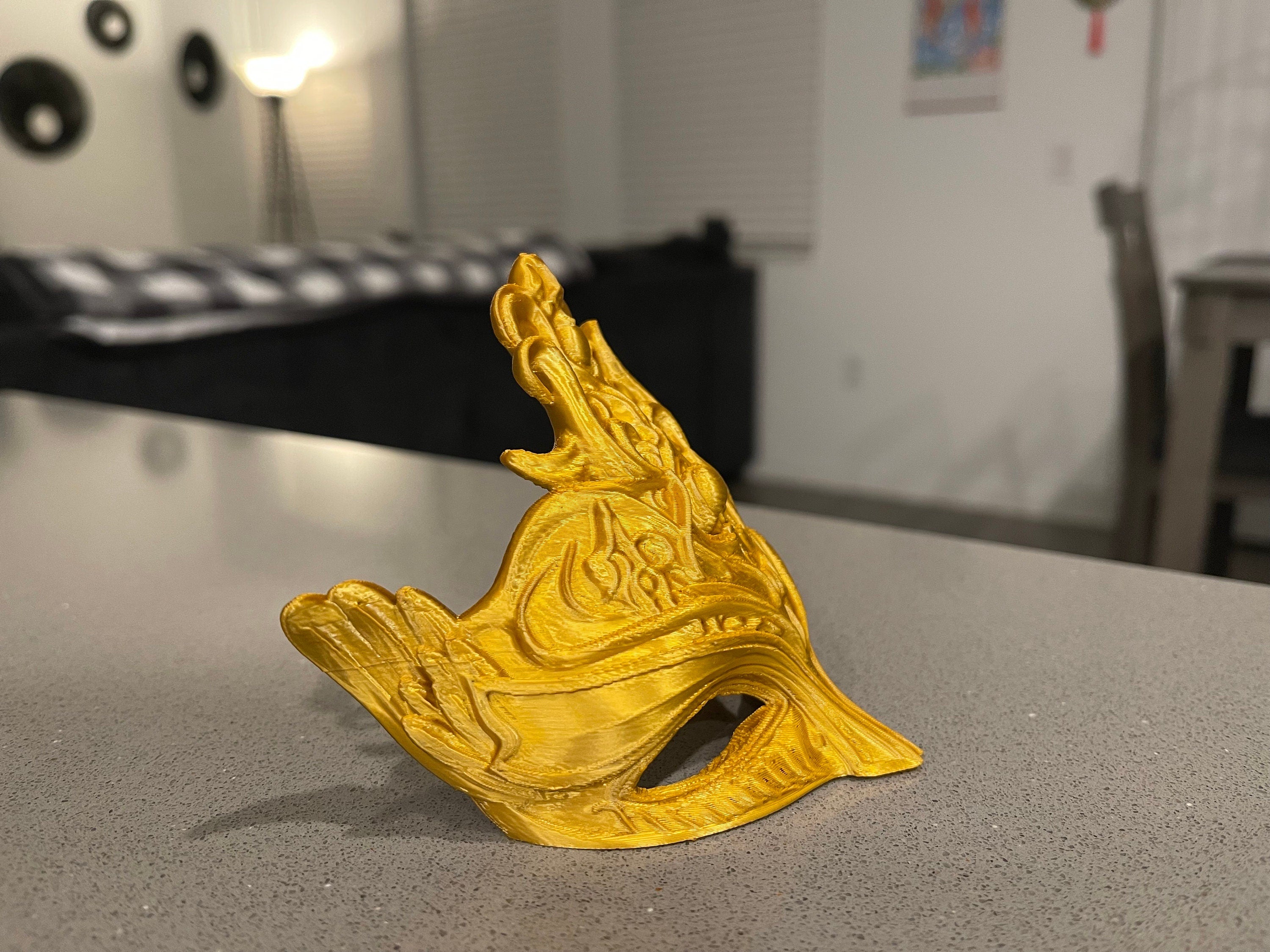 Mask 3D Printed Bookshelf Decor - Choose your own color-Create Fantasy Crafts