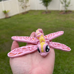 Dragonfly Articulating 3D Print Customizable Choose Color-Create Fantasy Crafts