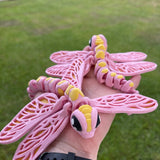 Dragonfly Articulating 3D Print Customizable Choose Color-Create Fantasy Crafts
