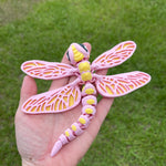 Dragonfly Articulating 3D Print Customizable Choose Color-Create Fantasy Crafts