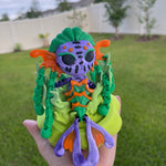 Creepy Mermaid Doll Articulated 3D Print Includes Stand Desk Decor Horror Goth Fidget Creepy Cute-Create Fantasy Crafts