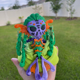 Creepy Mermaid Doll Articulated 3D Print Includes Stand Desk Decor Horror Goth Fidget Creepy Cute-Create Fantasy Crafts