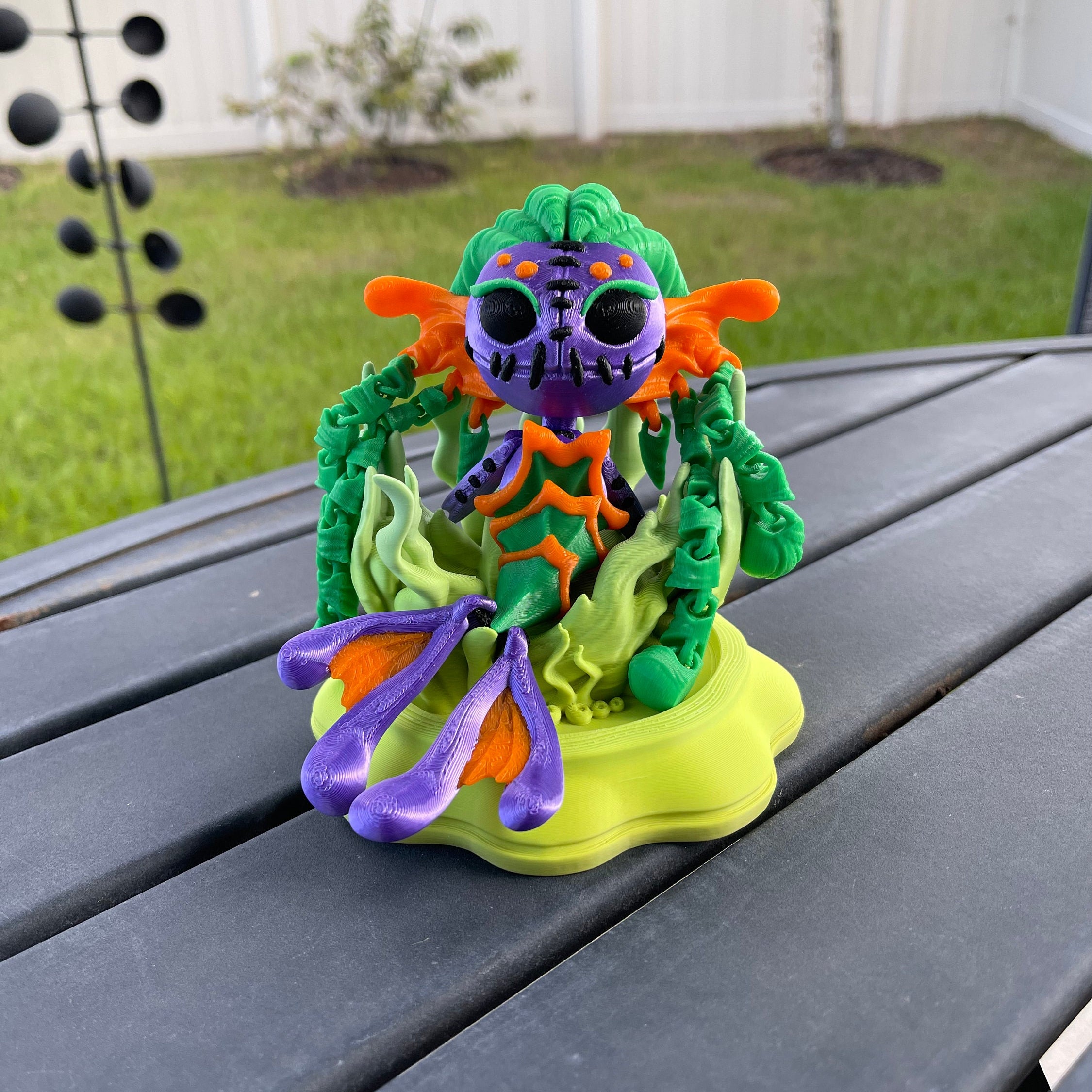 Creepy Mermaid Doll Articulated 3D Print Includes Stand Desk Decor Horror Goth Fidget Creepy Cute-Create Fantasy Crafts