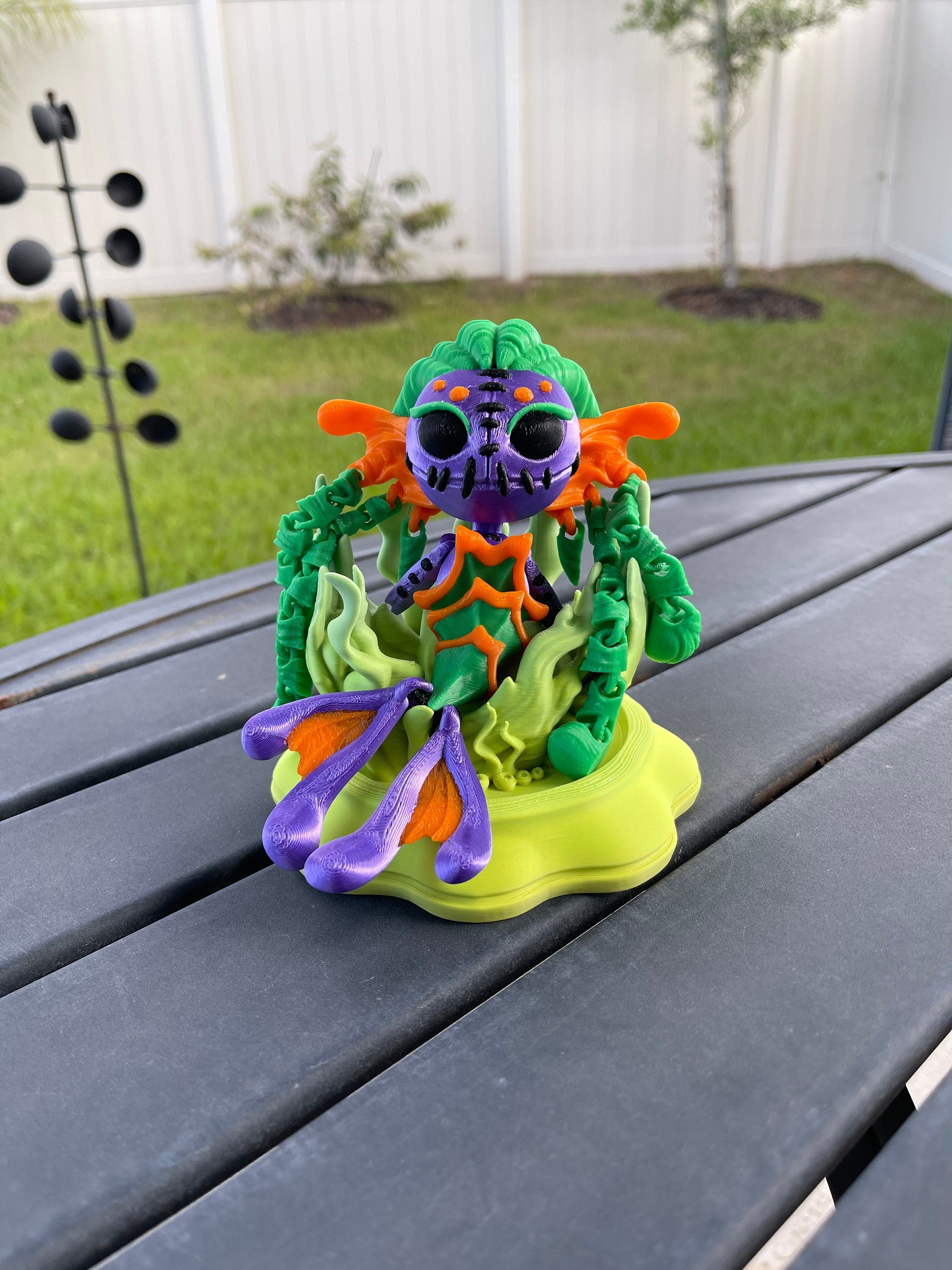 Creepy Mermaid Doll Articulated 3D Print Includes Stand Desk Decor Horror Goth Fidget Creepy Cute-Create Fantasy Crafts