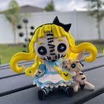 Creepy Alice Inspired Doll Articulated 3D Printed Voodoo Doll Desk Decor Horror Goth Fidget Creepy Cute-Create Fantasy Crafts