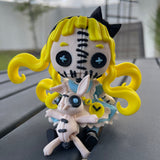 Creepy Alice Inspired Doll Articulated 3D Printed Voodoo Doll Desk Decor Horror Goth Fidget Creepy Cute-Create Fantasy Crafts