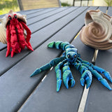 Articulating Hermit Crab in Shell 3D Print You Choose Color Crab and Shell Customizable Great Gift-Create Fantasy Crafts