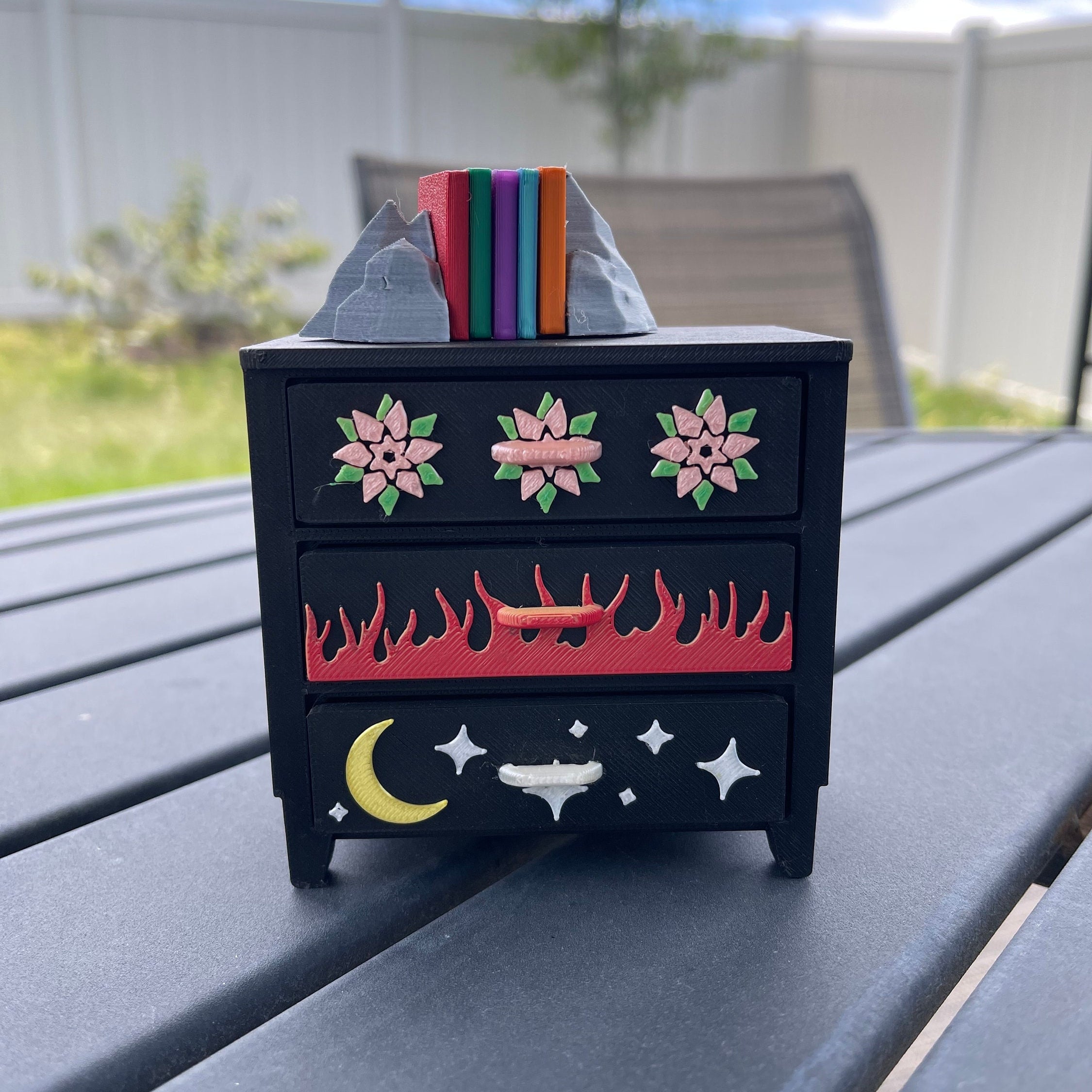 3D Print - Mini Dresser with Mini Book Box Set-Create Fantasy Crafts