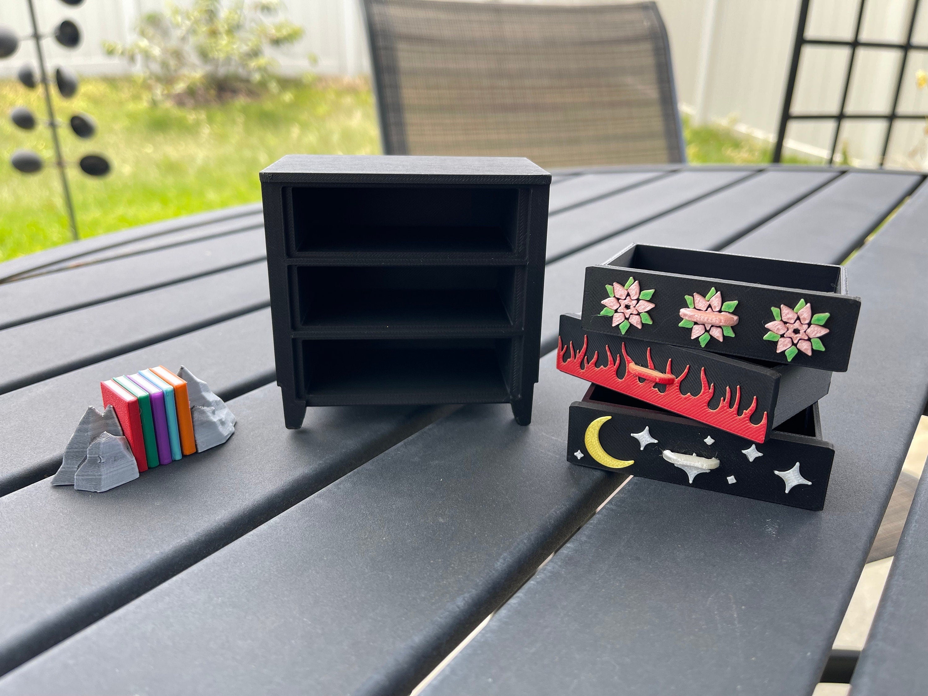 3D Print - Mini Dresser with Mini Book Box Set-Create Fantasy Crafts