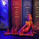Fire Sprite 3D Printed Bookshelf Decor Bookish Merch-Create Fantasy Crafts