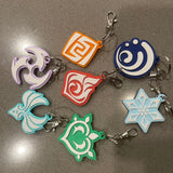 3D Print Element Keychains 7 styles-Create Fantasy Crafts