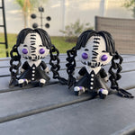 Creepy Wednesday Inspired Doll Articulated 3D Printed Voodoo Doll Desk Decor Horror Goth Fidget Creepy Cute-Create Fantasy Crafts