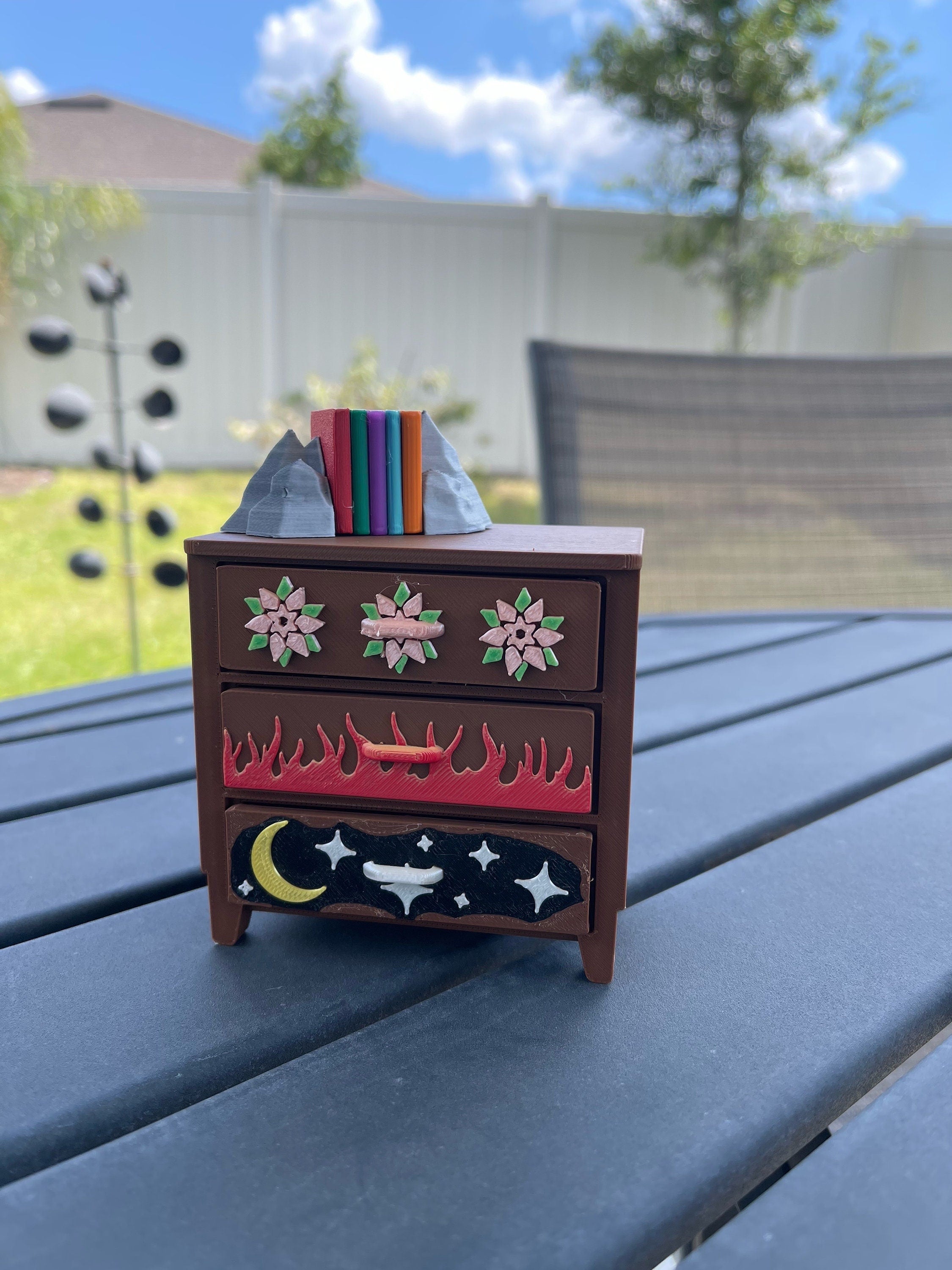 3D Print - Mini Dresser with Mini Book Box Set-Create Fantasy Crafts