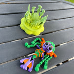 Creepy Mermaid Doll Articulated 3D Print Includes Stand Desk Decor Horror Goth Fidget Creepy Cute-Create Fantasy Crafts