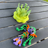 Creepy Mermaid Doll Articulated 3D Print Includes Stand Desk Decor Horror Goth Fidget Creepy Cute-Create Fantasy Crafts