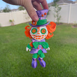 Creepy Hatter Inspired Doll Articulated 3D Printed Voodoo Doll Desk Decor Horror Goth Fidget Creepy Cute-Create Fantasy Crafts