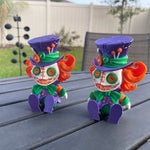 Creepy Hatter Inspired Doll Articulated 3D Printed Voodoo Doll Desk Decor Horror Goth Fidget Creepy Cute-Create Fantasy Crafts