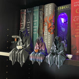 Sitting Ghost Figurine with Tea Cup 3D Print Book Self Decor Bookish Merch Grim Reaper Customizable Size and Color-Create Fantasy Crafts