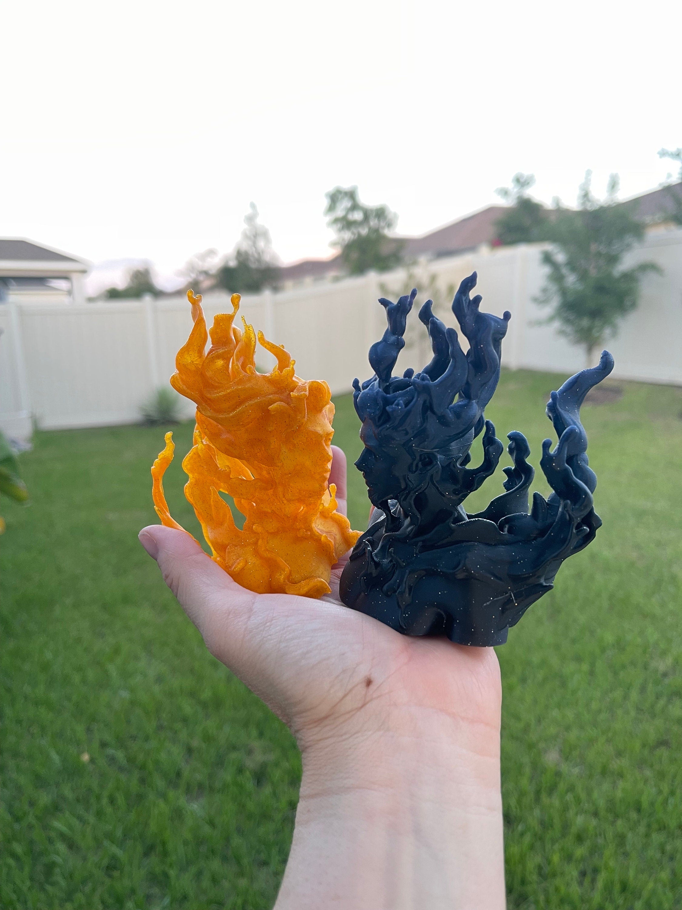 Day & Night Bookshelf Decor 3D Print-Create Fantasy Crafts
