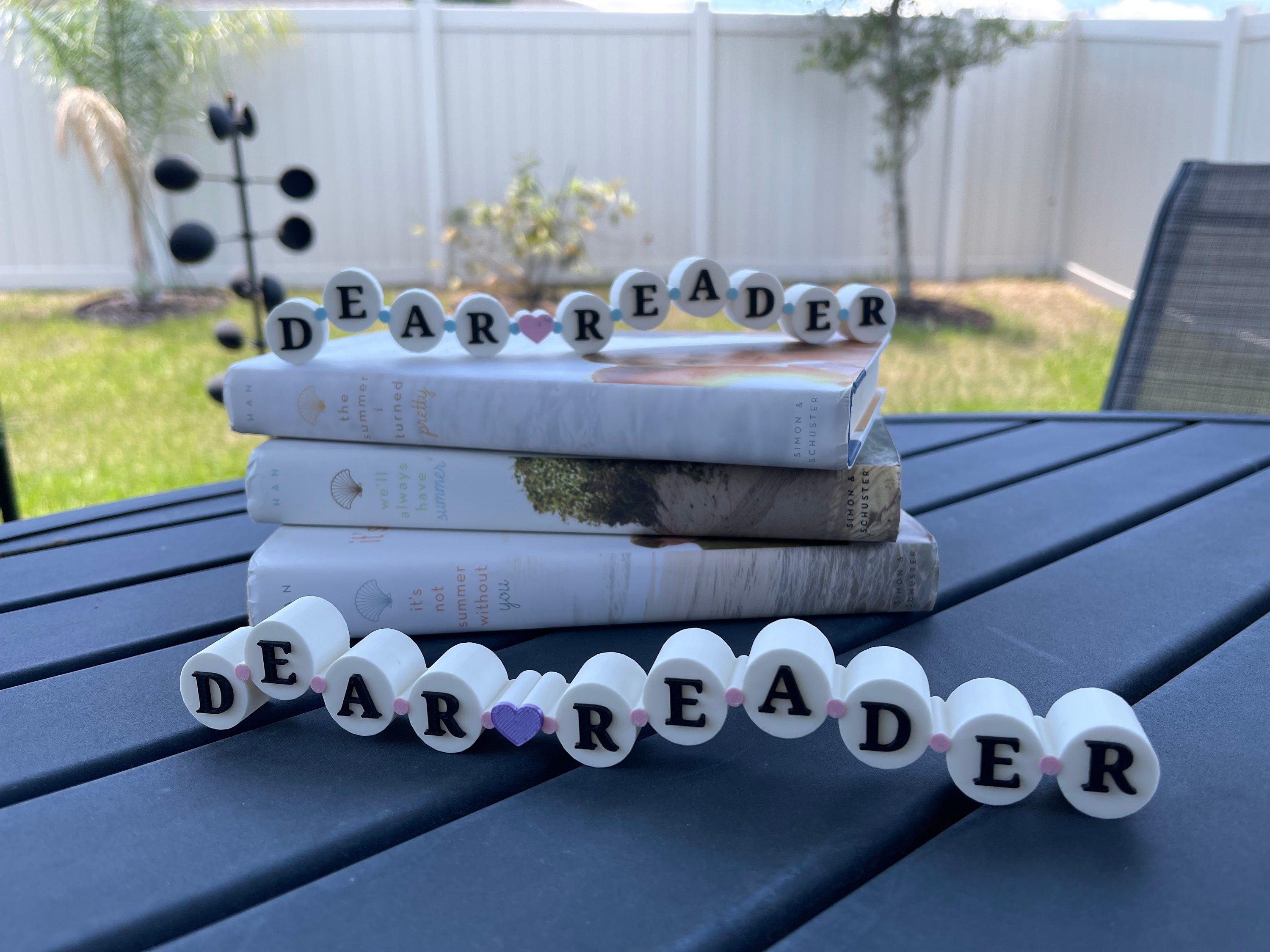 3D printed - Cute Friendship Bracelet inspired Book Shelf Sign-Create Fantasy Crafts