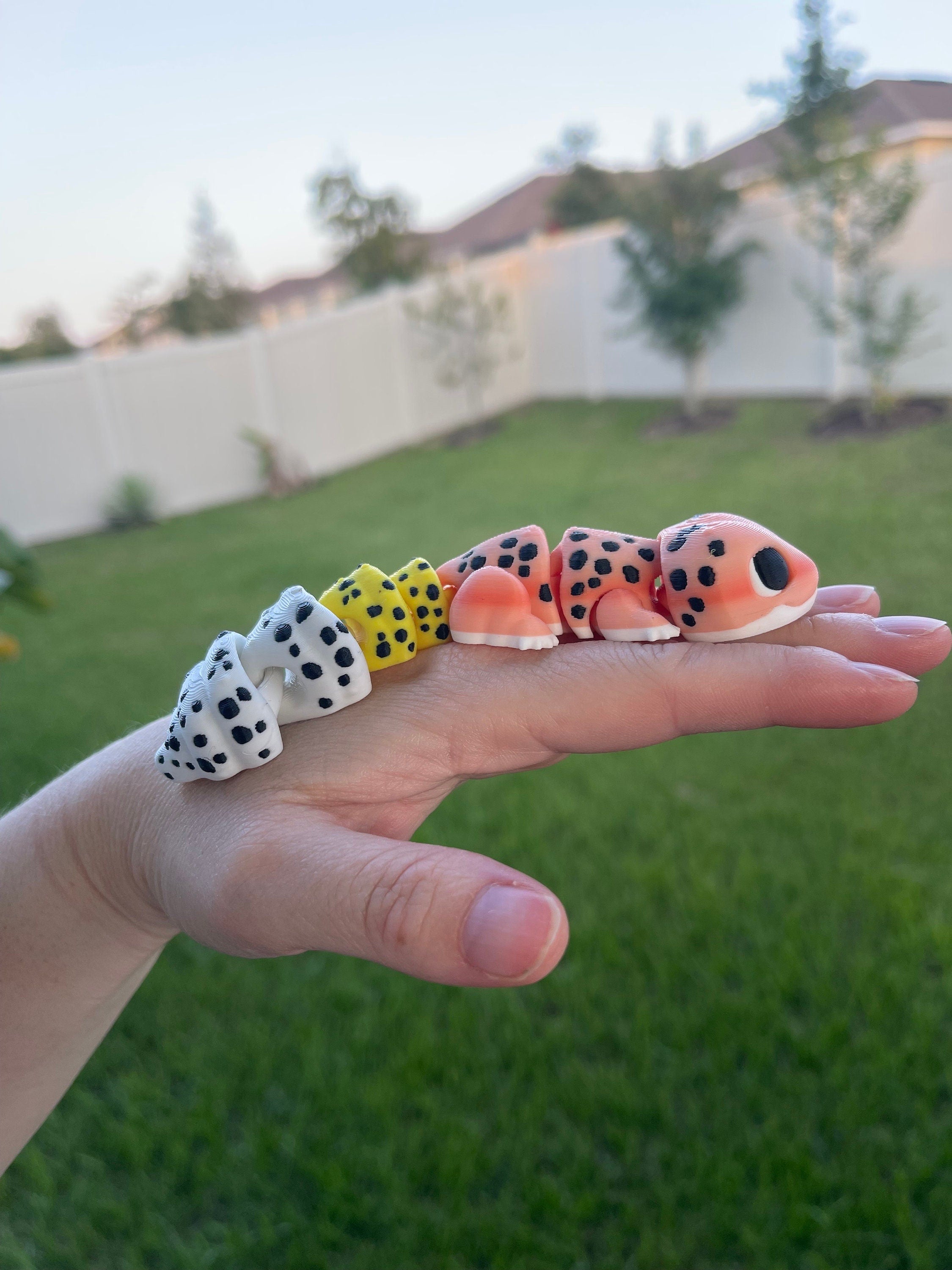 3D Print - Leopard Gecko - Gift Fidget Toy Decor-Create Fantasy Crafts