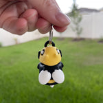 Cute Bumble Bee 3D Print Keychain - Articulating-Create Fantasy Crafts