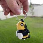Cute Bumble Bee 3D Print Keychain - Articulating-Create Fantasy Crafts