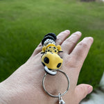 Cute Leopard Gecko 3D Print Keychain - Articulating-Create Fantasy Crafts