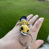 Cute Leopard Gecko 3D Print Keychain - Articulating-Create Fantasy Crafts
