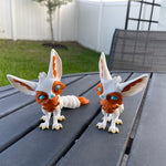 Fennec Fox Articulated 3D Print Desk Decor Horror Goth Fidget Creepy Cute-Create Fantasy Crafts