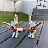 Fennec Fox Articulated 3D Print Desk Decor Horror Goth Fidget Creepy Cute-Create Fantasy Crafts