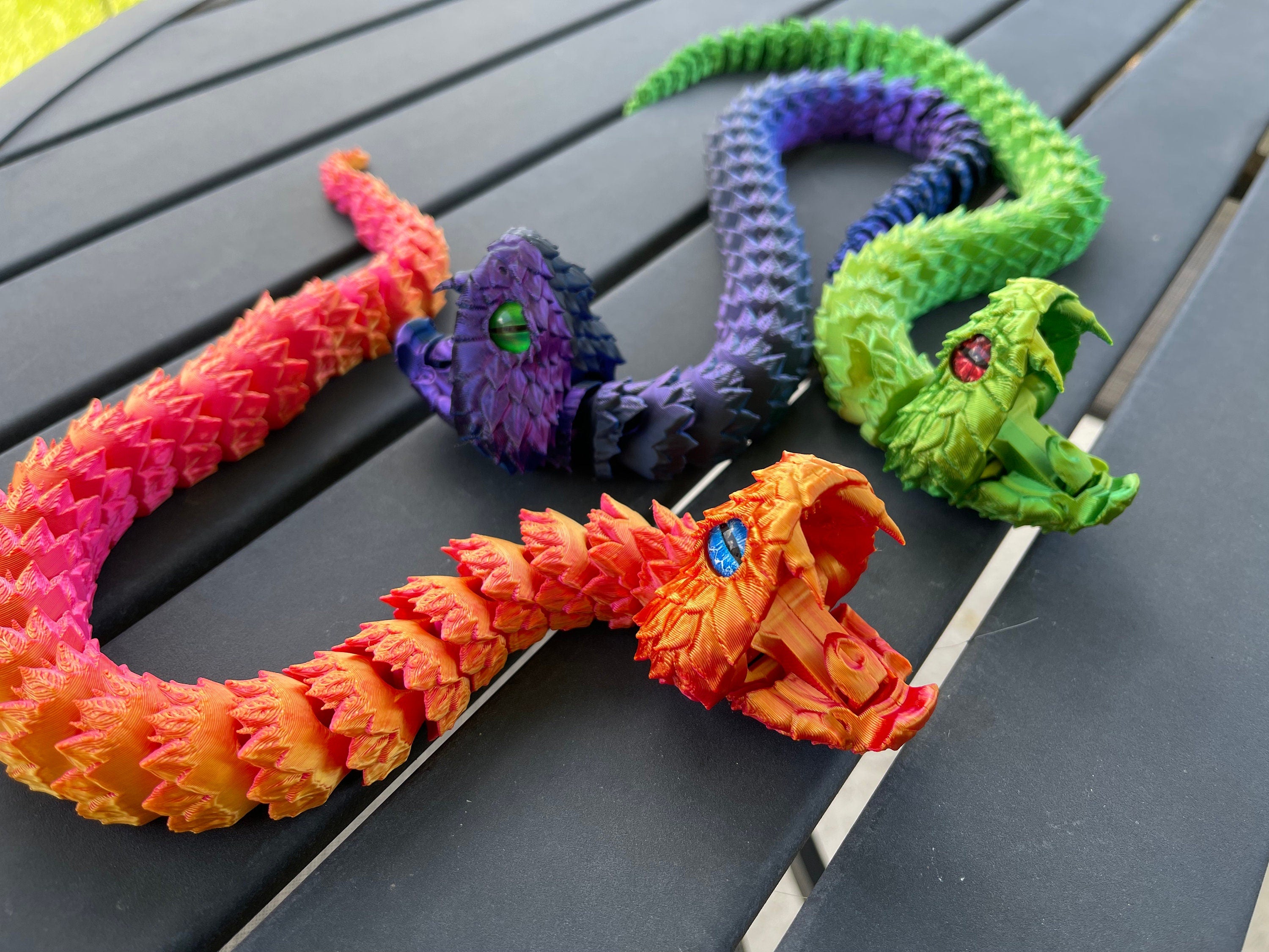 Bush Viper Articulating 3D Snake Rattle Snake Customizable-Create Fantasy Crafts