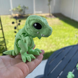 T-Rex 3D Printed Articulating small T-Rex Dinosaur Customizable Choose Color-Create Fantasy Crafts