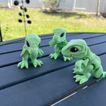 T-Rex 3D Printed Articulating small T-Rex Dinosaur Customizable Choose Color-Create Fantasy Crafts
