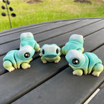 Cute Chunky Frog Articulating Gift Desk Decor Customizable You Choose Color-Create Fantasy Crafts
