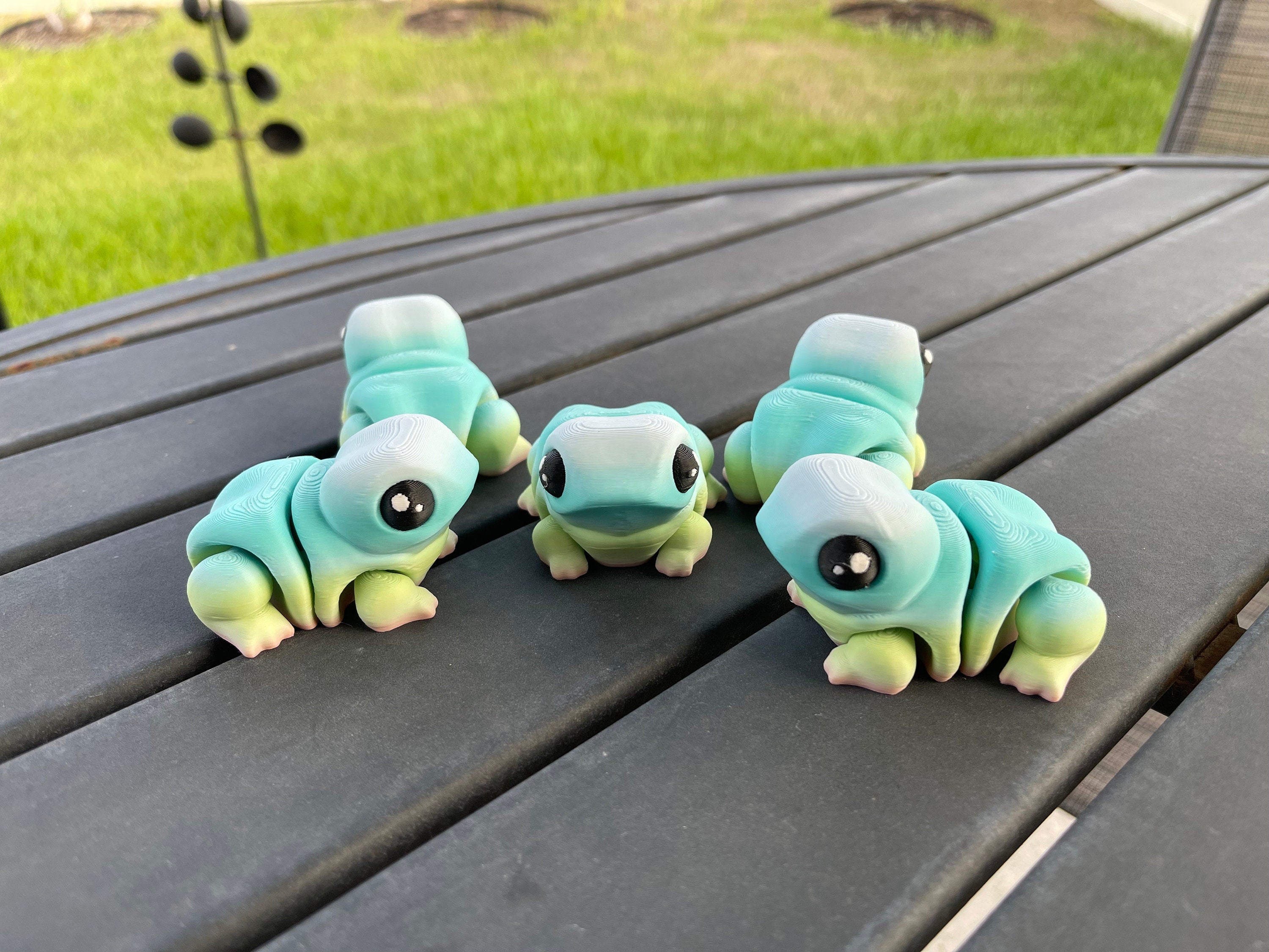 Cute Chunky Frog Articulating Gift Desk Decor Customizable You Choose Color-Create Fantasy Crafts
