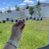 3D printed - Cute Friendship Bracelet inspired Book Shelf Sign-Create Fantasy Crafts