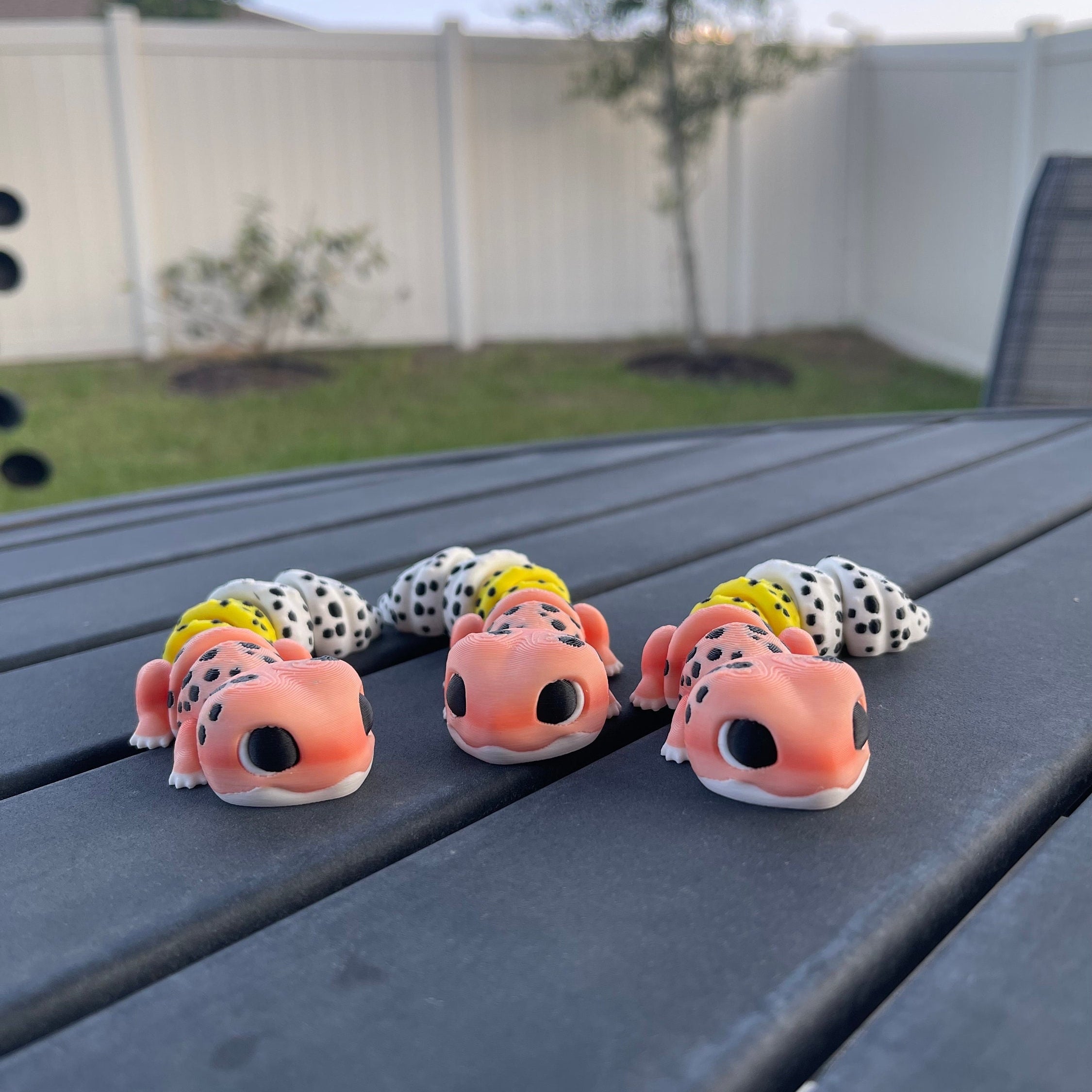 3D Print - Leopard Gecko - Gift Fidget Toy Decor-Create Fantasy Crafts
