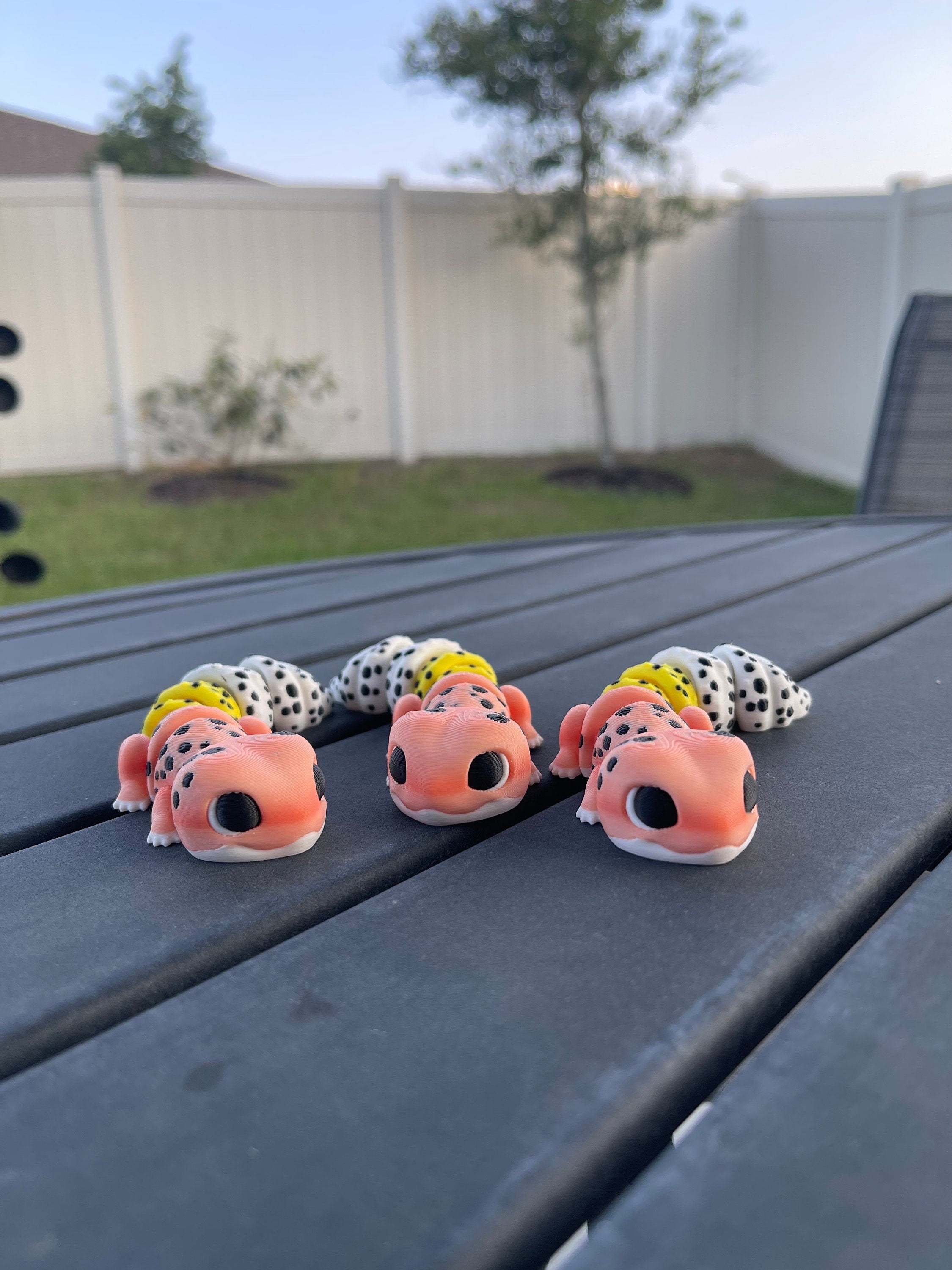 3D Print - Leopard Gecko - Gift Fidget Toy Decor-Create Fantasy Crafts