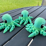 Octopus 3D Printed Articulating Small Octopus Customizable Choose Color-Create Fantasy Crafts