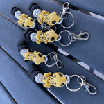 Cute Leopard Gecko 3D Print Keychain - Articulating-Create Fantasy Crafts