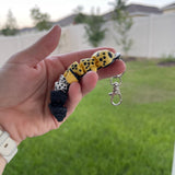 Cute Leopard Gecko 3D Print Keychain - Articulating-Create Fantasy Crafts