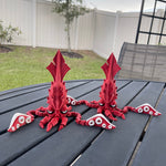 Giant Squid Articulated 3D Printed Desk Horror Goth Decor Fidget Creepy Cute Cryptid-Create Fantasy Crafts