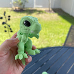 T-Rex 3D Printed Articulating small T-Rex Dinosaur Customizable Choose Color-Create Fantasy Crafts