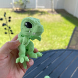 T-Rex 3D Printed Articulating small T-Rex Dinosaur Customizable Choose Color-Create Fantasy Crafts