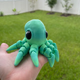 Octopus 3D Printed Articulating Small Octopus Customizable Choose Color-Create Fantasy Crafts